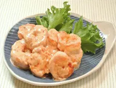 海老マヨと赤魚天ぷら