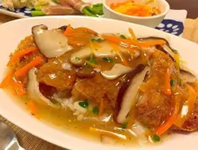 とんかつあんかけ丼